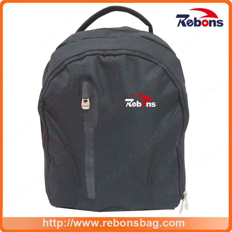 Promotional Custom Logo All Black Cool Style School Backpack
