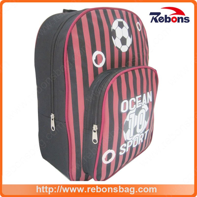 Newest Football Striped Allover Printed Design Children School Bags