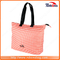 2017 New Designer Fashion Pink Grid Tote Women Hand Bag