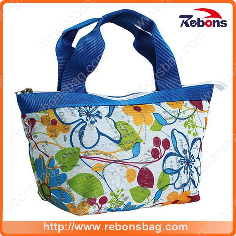 Portable Fashion Colorful Flower Printing Tote Bags